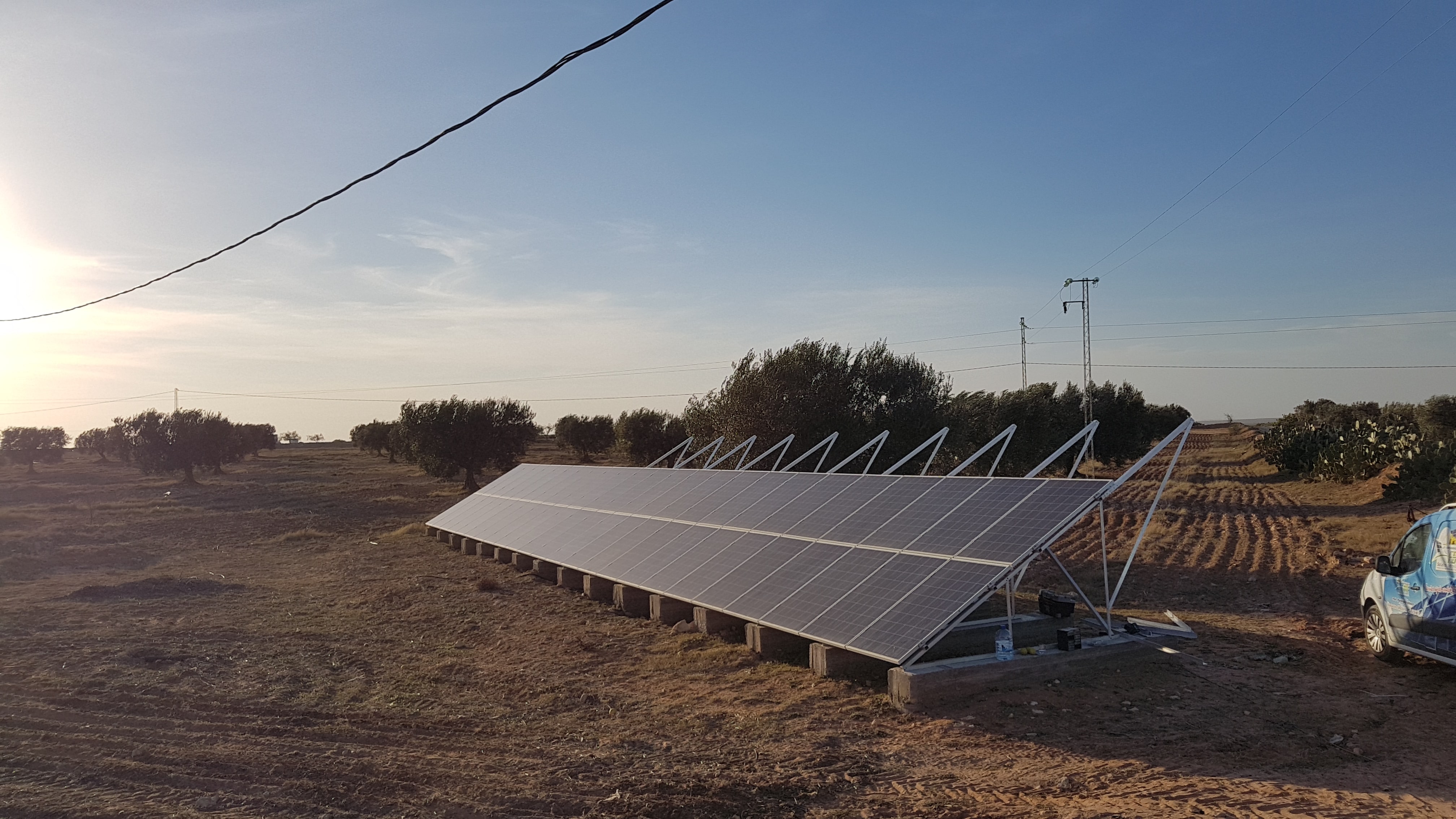 Installation photovoltaïque pompge 35 cv