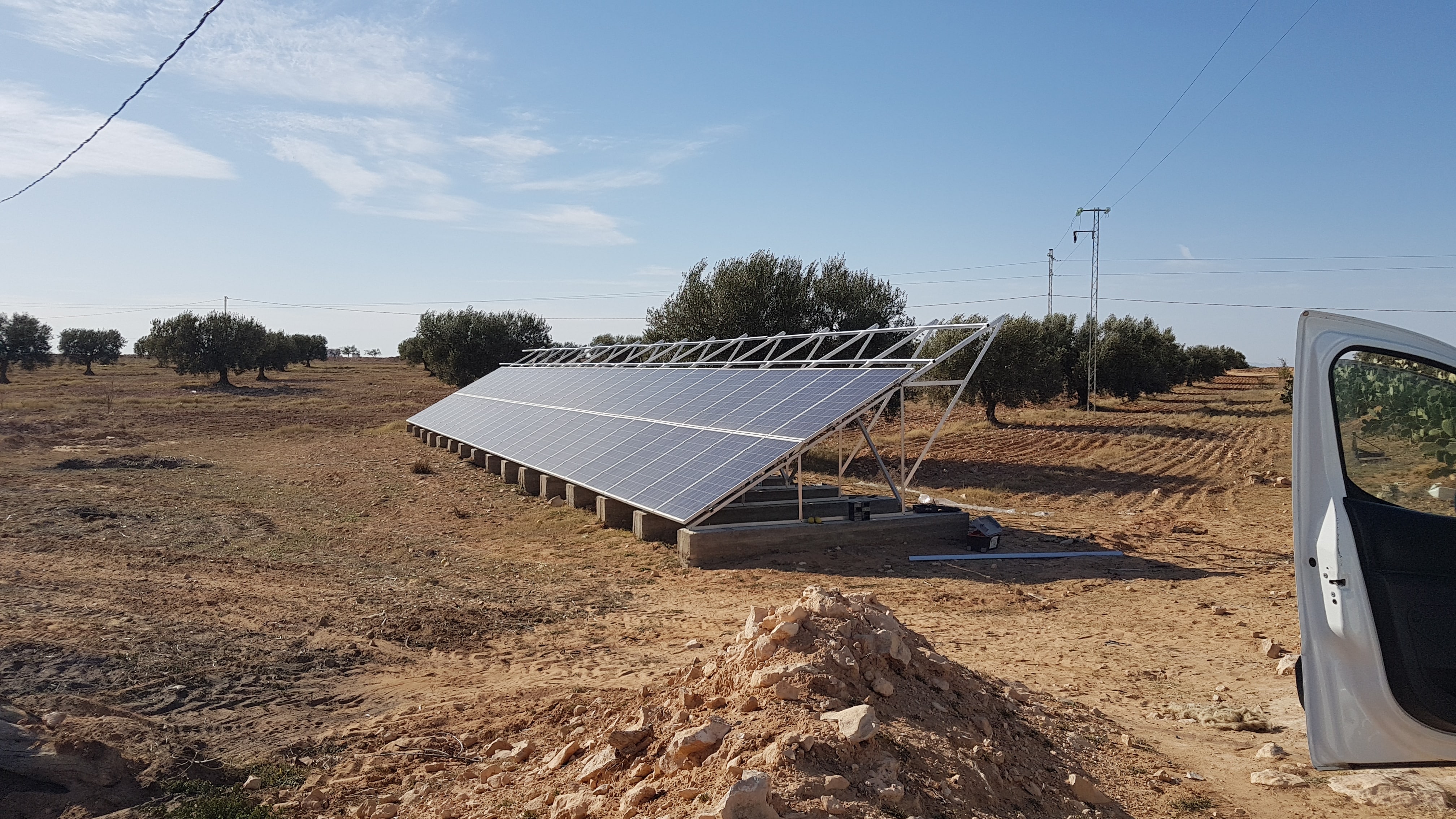 Installation photovoltaïque pompge 35 cv