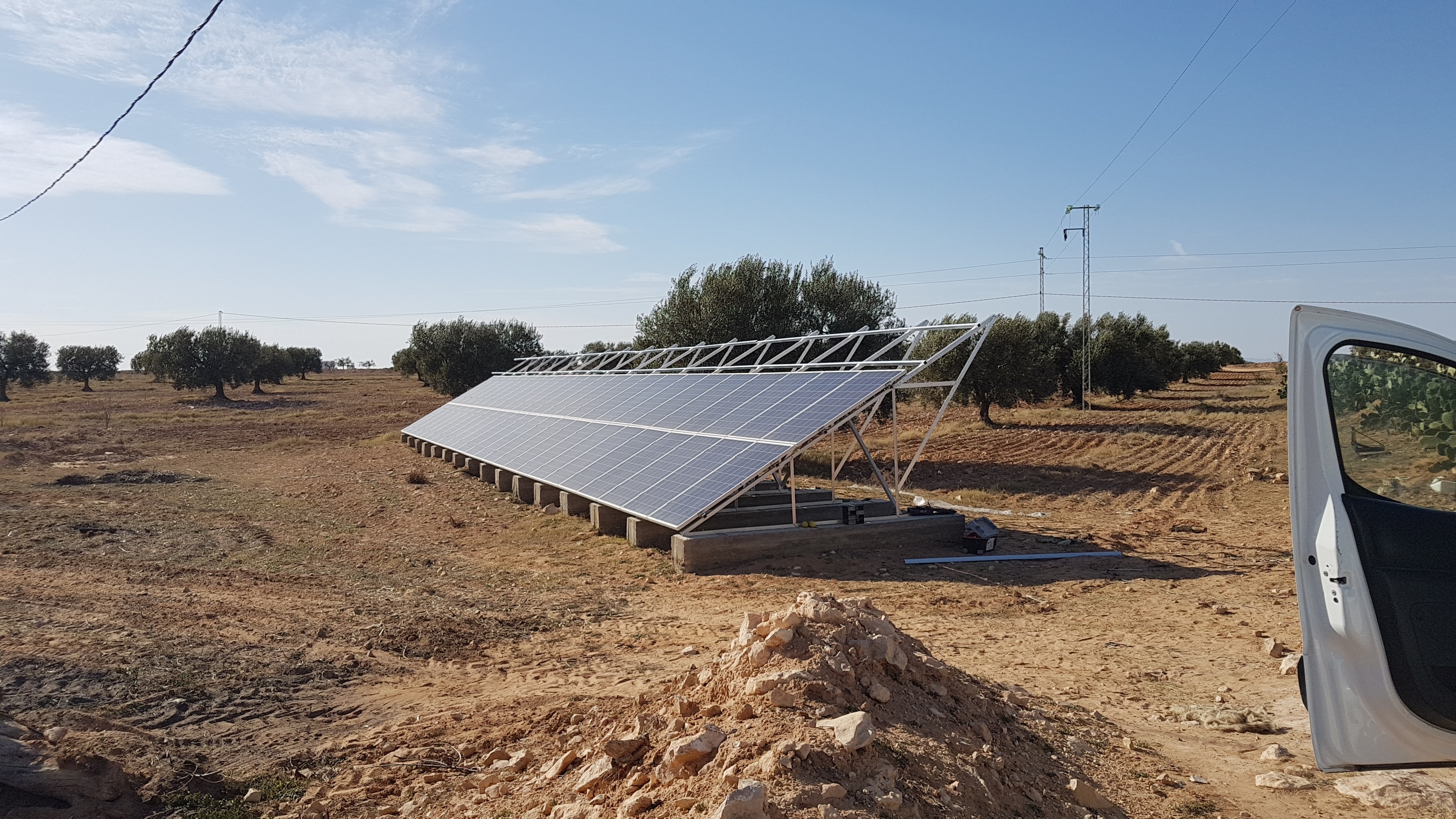 Installation photovoltaïque pompge 35 cv